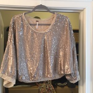 Free people glitter top